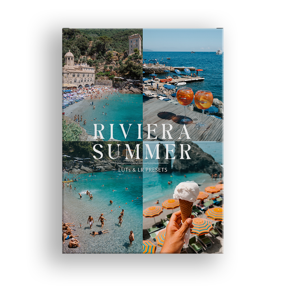 Riviera Summer iPhone LUTs and Lightroom presets collection