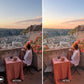 matera italy at sunset before and after edited with iPhone LUTs and mobile video filters