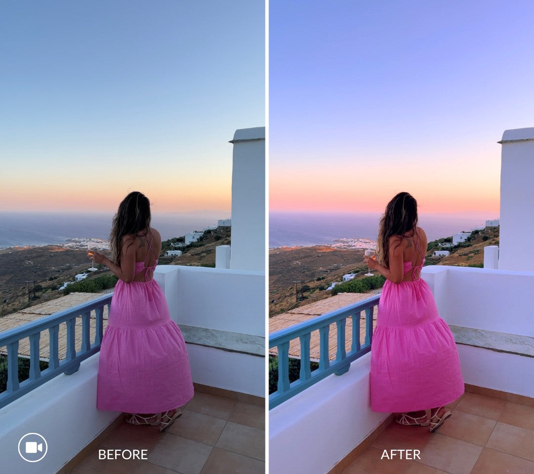 Sunset iPhone LUTs and mobile video filters collection