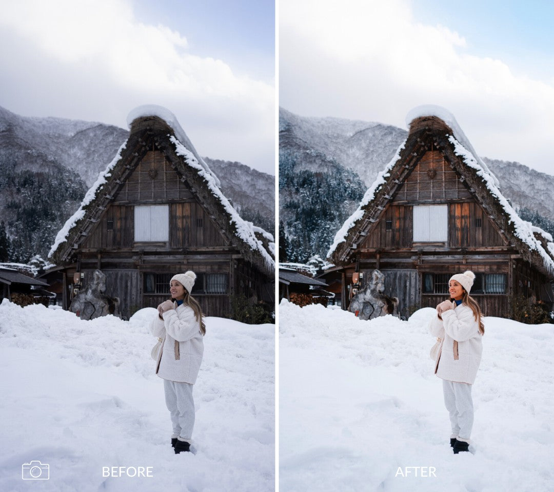 Winter iphone LUTs and Lightroom Presets collection 