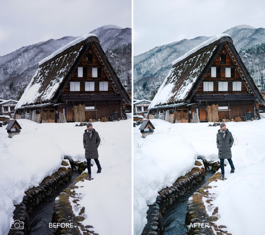 Winter iphone LUTs and Lightroom Presets collection 