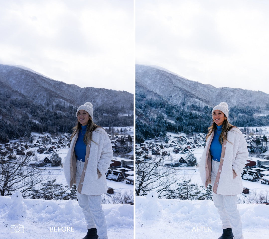 Winter iphone LUTs and Lightroom Presets collection 